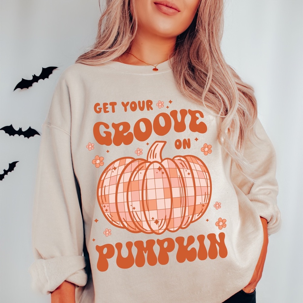 Disco Ball Halloween Sweatshirt, Halloween Sweatshirt, Fall Sweatshirt S-2XL